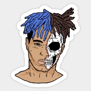 XXX Blue Skull Sticker